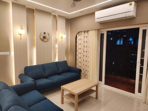 Living Room in 4 BHK Apartment at Prestige High Fields, Gachibowli – for Rent