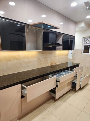 Kitchen in 4 BHK Apartment at Prestige High Fields, Gachibowli – for Rent