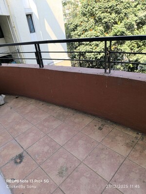 Balcony in 3 BHK Apartment at Prakriti Society, Baner – for Rent