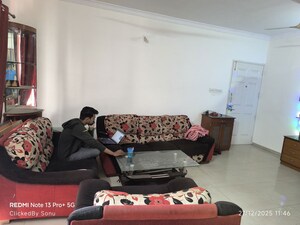 Living Room in 3 BHK Apartment at Prakriti Society, Baner – for Rent