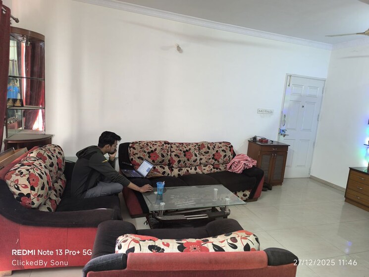 Living Room, prakriti-society 3 Bedroom 1500 Sq.Ft. Apartment In Baner Pune 9838941