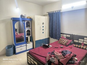 Bedroom in 3 BHK Apartment at Prakriti Society, Baner – for Rent