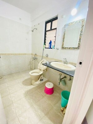 Bathroom in 2 BHK Apartment at Dorabjee Paradise Building A&B Condominium, Mohammadwadi – for Rent