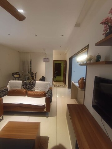 Living Room in 3 BHK Apartment at Embassy Meadows, Koramangala – for Rent