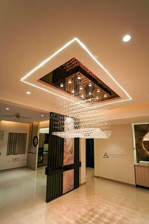 Living Room in 3 BHK Apartment at Greenmark Mayfair Apartments, Tellapur – for Rent