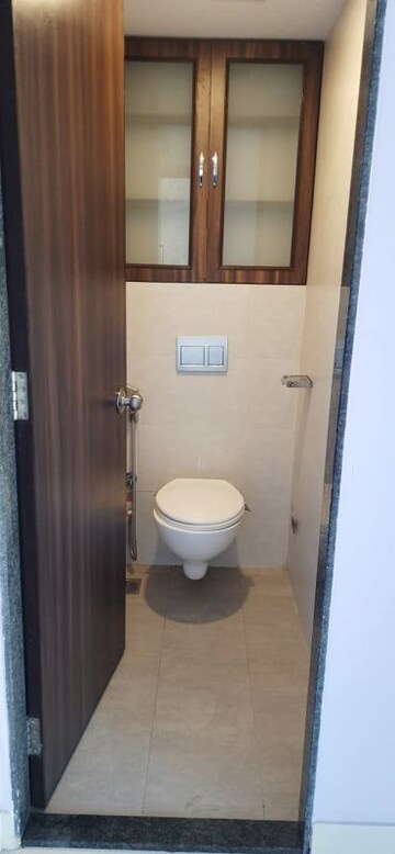 Bathroom in 1 BHK Apartment at Soham Parijat Gardens, Ghodbunder Road – for Rent