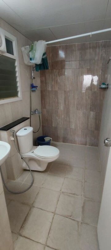 Bathroom in 2 BHK Apartment at Mantri Webcity, Hennur – for Rent