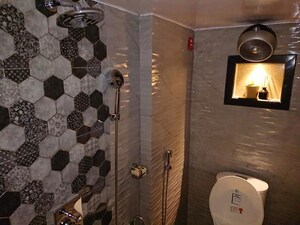 Bathroom in 1 BHK Apartment at OM Elegance, Malad West – for Sale