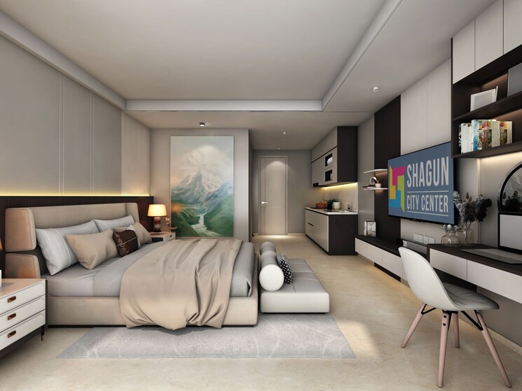 Living Room, shagun-city-center Studio 610 Sq.Ft. Apartment In Pi Greater Noida Greater Noida 9839180