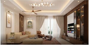 Living Room in 3 BHK Apartment at Hero Homes Palatial, Sector 104 – for Sale