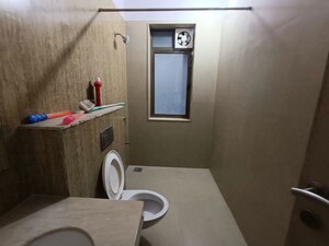 Bathroom in 3 BHK Apartment at Kalpataru Sparkle, Bandra East – for Rent