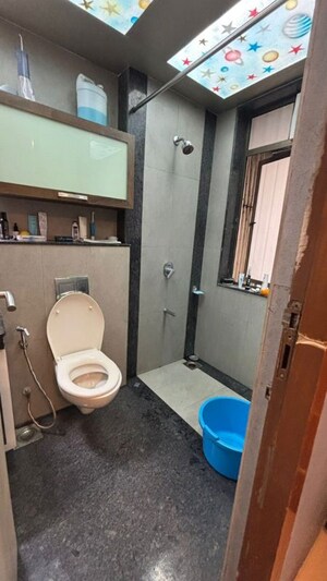 Bathroom in 3 BHK Apartment at Kalpataru Sparkle, Bandra East – for Rent