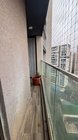 Balcony in 3 BHK Apartment at Kalpataru Sparkle, Bandra East – for Rent