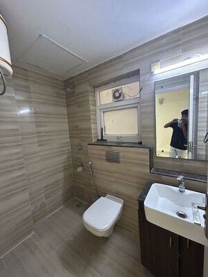 Bathroom in 3 BHK Builder Floor at BPTP Astaire Gardens, Sector 70a – for Rent