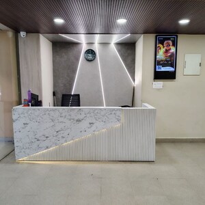 Building Lobby in 2.5 BHK Apartment at Tejas Greenberry Signatures, Vrindavan Yojna – for Sale