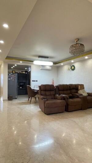 Living Room in 4 BHK Apartment at Greater Kailash ii – for Rent