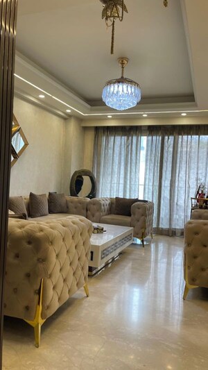 Living Room in 4 BHK Apartment at Greater Kailash ii – for Rent