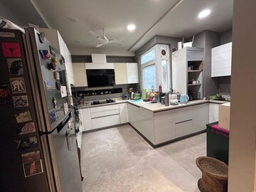Kitchen in 4 BHK Apartment at Greater Kailash I – for Rent