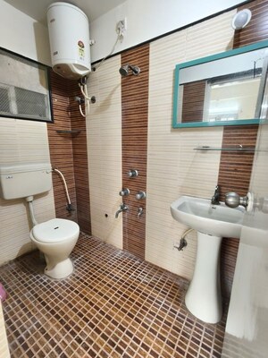 Bathroom in 2 BHK Apartment at Murugesh Palya – for Rent