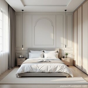 Bedroom in 1 BHK Apartment at Vasundhara CHS Gokuldham, Gokuldham Colony – for Rent