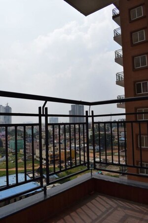 Balcony in 3 BHK Apartment at Pashmina Waterfront, Old Madras Road – for Rent