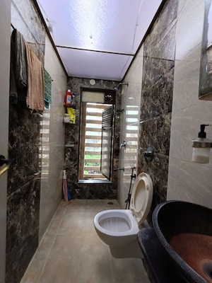 Bathroom in 2 BHK Apartment at Krishna CHS Malad West, Malad West – for Sale