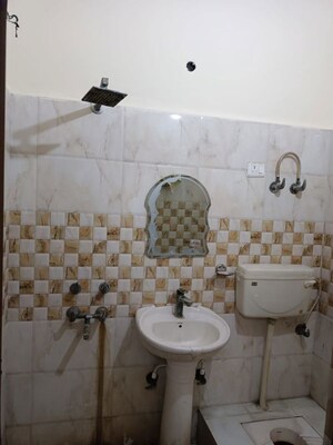 Bathroom in 3 BHK Apartment at Bankey Bihari Kunj, Shalimar Garden – for Rent