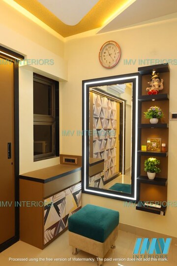 Living Room in 3 BHK Apartment at Shiv Sai Paradise, Majiwada – for Sale