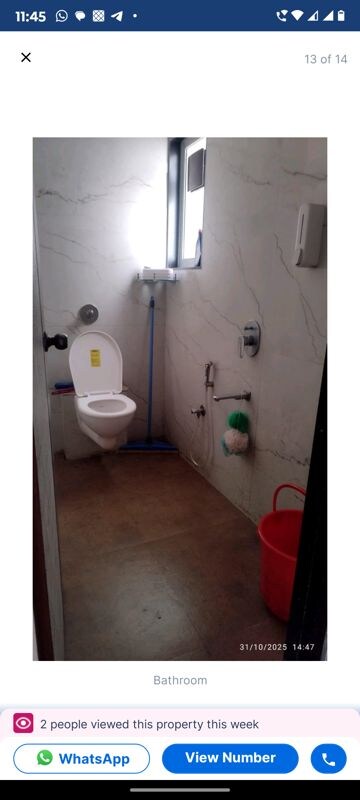 Bathroom in 3 BHK Apartment at Sandhya Eve Horizon, Kandivali West – for Rent