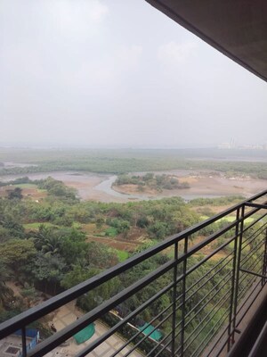 Balcony in 2 BHK Apartment at Gurukrupa Marina Enclave, Malad West – for Rent