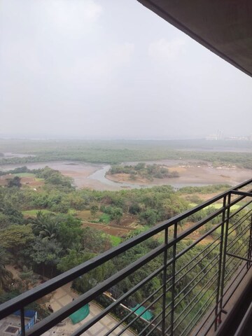 Balcony in 2 BHK Apartment at Gurukrupa Marina Enclave, Malad West – for Rent