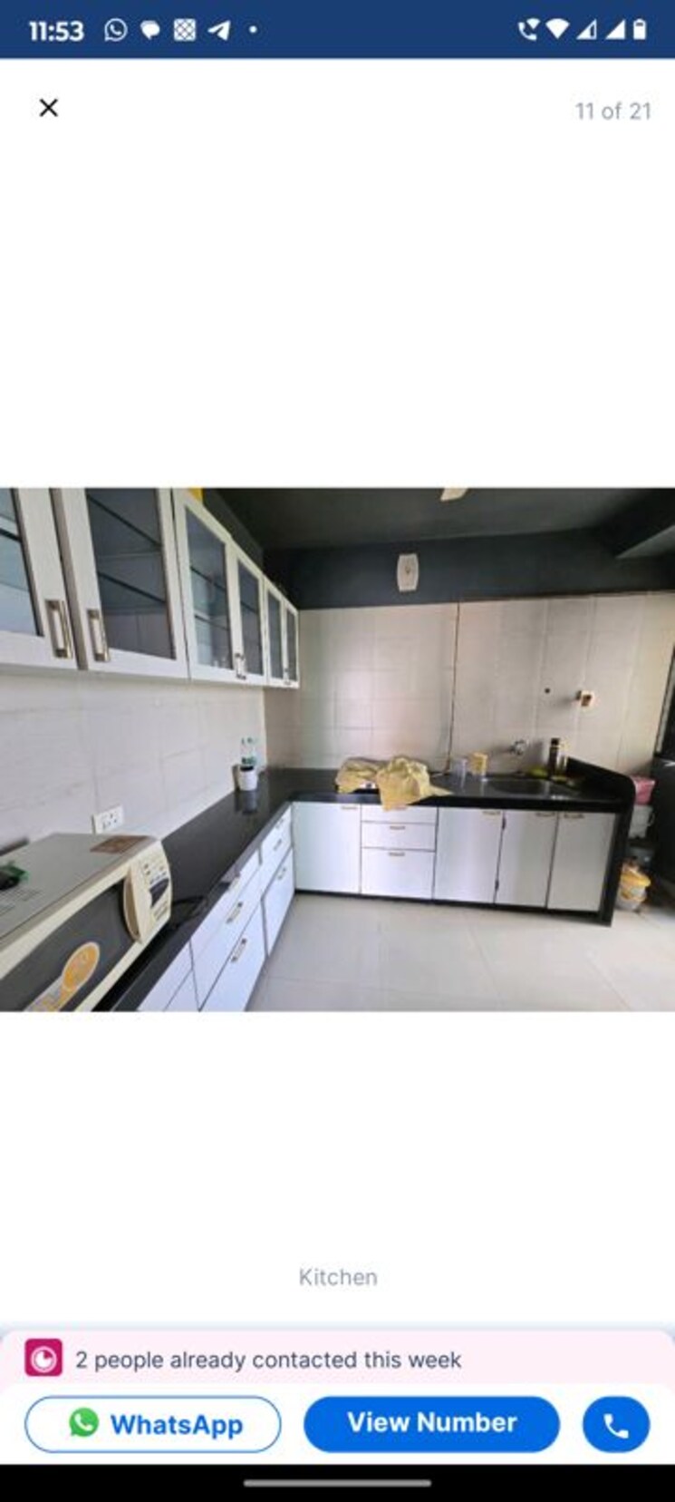 Kitchen, siddhi-height-kandivali 3 Bedroom 1000 Sq.Ft. Apartment In Kandivali West Mumbai 9840768