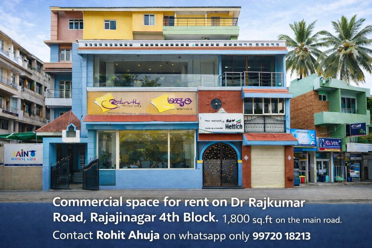 Showroom For Rent in Rajaji Nagar