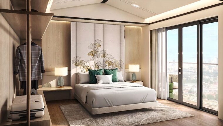 Bedroom, inspira-one 3 Bedroom 1059 Sq.Ft. Apartment In Bandra West Mumbai 9840810