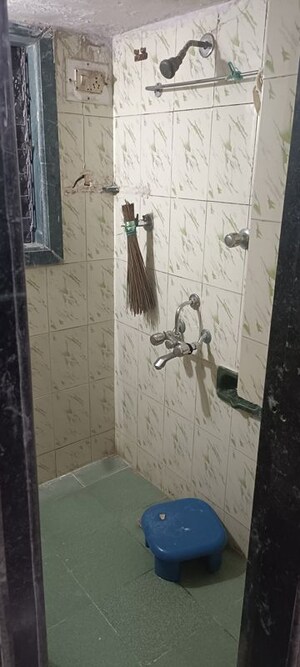 Bathroom in 1 BHK Builder Floor at Shantinagar CHS, Mira Road – for Rent