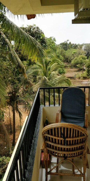 Balcony in 2 BHK Apartment at Siolim – for Rent