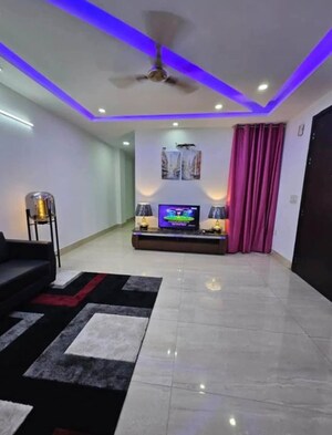 Living Room in 3 BHK Apartment at Chattarpur – for Rent