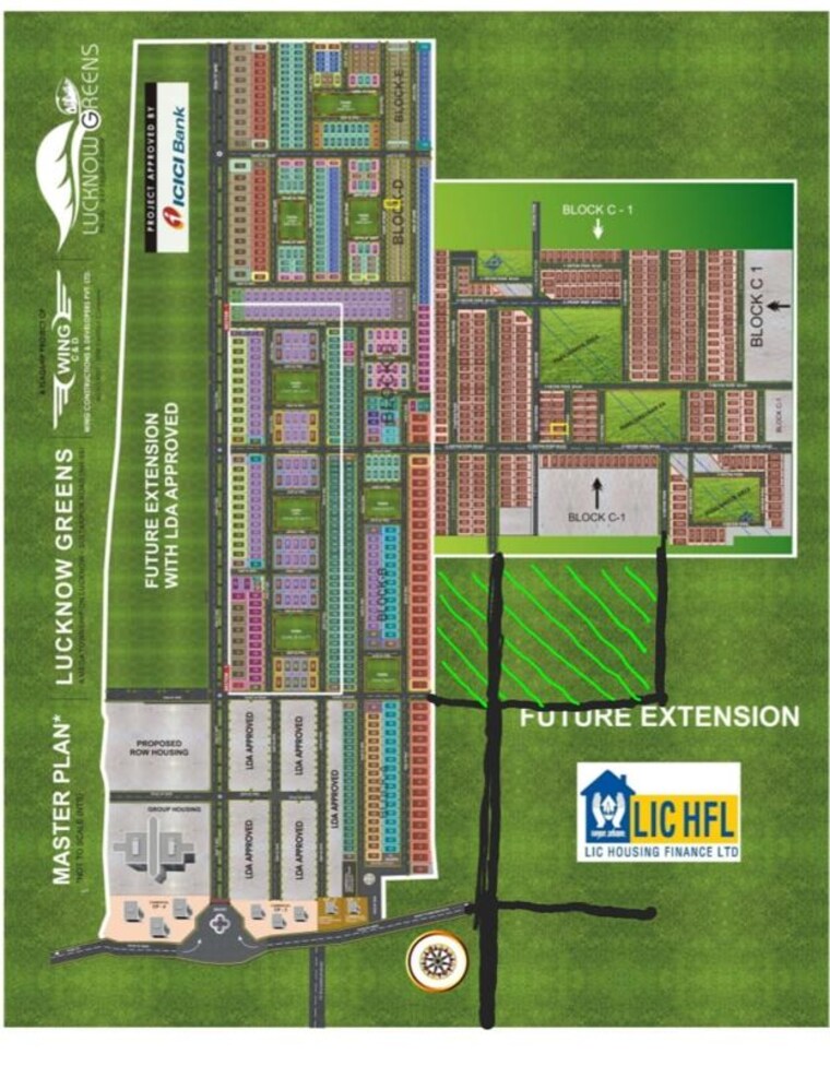 Exterior View, wing-lucknow-greens-plots  1250 Sq.Ft. Plot In Sultanpur Road Lucknow 9840931