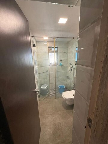 Bathroom in 2 BHK Apartment at Blue Sea, Juhu – for Rent