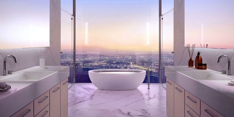 Attached Bathroom, m3m-trump-tower 4 Bedroom 3525 Sq.Ft. Apartment In Sector 65 Gurgaon 9840964
