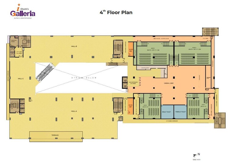 Floor Plan, adihm-ithums-galleria Commercial Office Space 270 Sq.Ft. In Alpha Ii Greater Noida Greater Noida 9826075