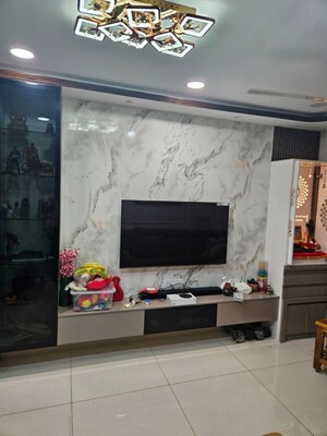 Living Room in 1.5 BHK Apartment at Shapoorji Pallonji Siennaa Wing B, Kandivali East – for Sale