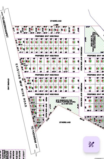  Plot – Map Location View at CBC Lorven Platina, Nandiwanaparthy - for Sale