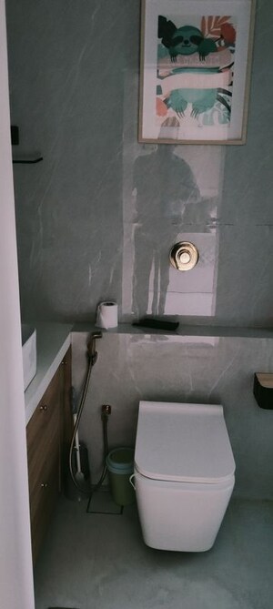 Bathroom in 2 BHK Apartment at Interface Building, Malad West – for Sale