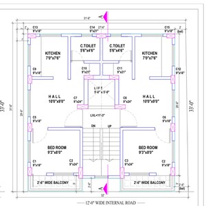 Floor Plan in 1 BHK Apartment at Wadgaon Sheri – for Sale