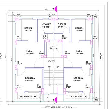 Floor Plan in 1 BHK Apartment at Wadgaon Sheri – for Sale