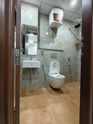 Bathroom in 1 BHK Apartment at Chattarpur – for Rent