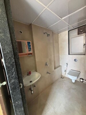 Bathroom in 1 BHK Apartment at Runwal Eirene, Balkum Pada – for Rent