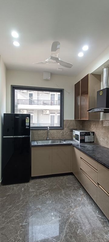 Kitchen in 2 BHK Builder Floor at Sushant Lok 3, Sector 57 – for Rent