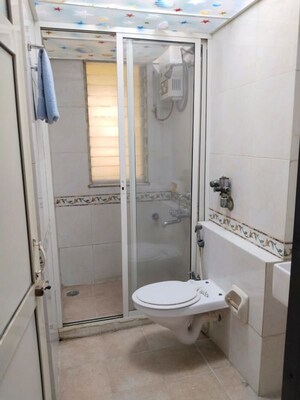 Bathroom in 2 BHK Apartment at K Raheja Palm Court, Malad West – for Rent